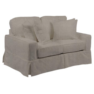 Americana Slipcovered Loveseat – Color 220591 Performance