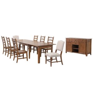 Amish 134″ Dining Table Set – (10 Piece)
