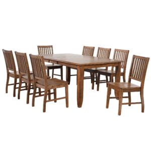 Amish Brook Extendable Table Dining Set – (9 Piece)