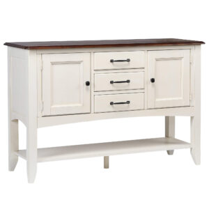 Andrews Sideboard – Antique White & Chestnut