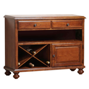 Andrews Server with Wine Rack – Chestnut