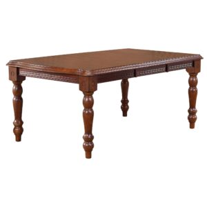Extendable Dining Table – Chestnut Finish