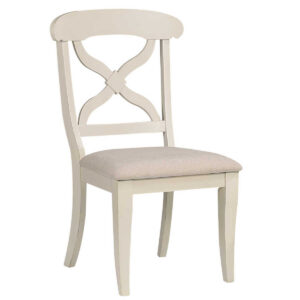 Andrews X-Back Dining Chairs – Antique White (Set of 2)