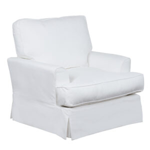 Ariana Slipcovered Chair – Performance White