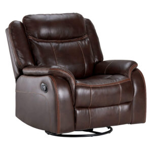 SU-AV8604 Rocking Swivel Recliner- Brown