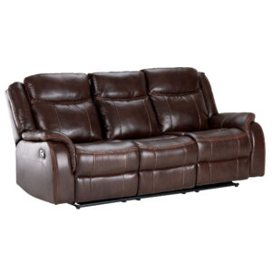 SU-AV8604 Motion Sofa with Power Drop Down Console – Brown