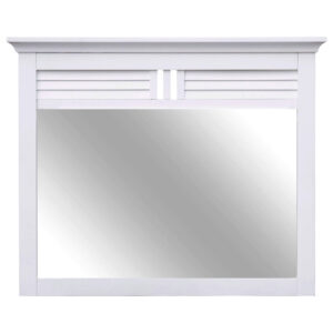 White Shutter Mirror