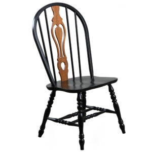 Black Cherry Keyhole Dining Chair – Antique Black