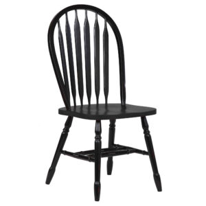 Arrowback Dining Chairs – Antique Black (38″)