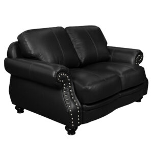 SU-CR2130-3780-200LFE Loveseat in Black