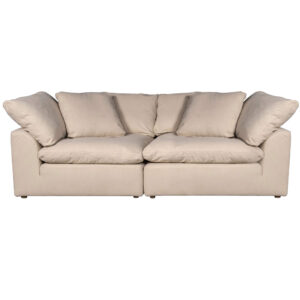 Puff Slipcovered 2 PC Modular Sofa Sectional – Color 391084