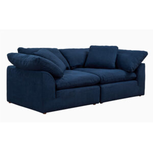 Puff Slipcovered 2 PC Modular Sofa Sectional – Color 391049