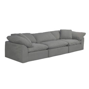 Puff Slipcovered 3 PC Modular Sofa Sectional – Color 391094