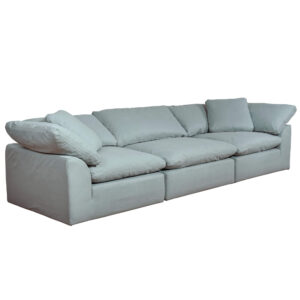Puff Slipcovered 3 PC Modular Sofa Sectional – Color 391043