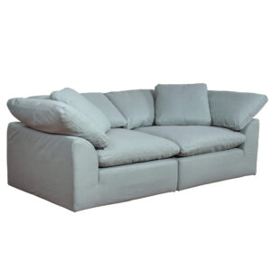 Puff Slipcovered 2 PC Modular Sofa Sectional – Color 391043