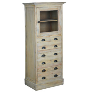 Cottage Accent 3 Drawer Cabinet- Driftwood