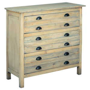 Cottage Accent 3 Drawer Chest- Driftwood