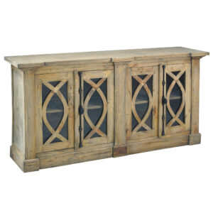 Cottage Glass Door Sideboard- Driftwood