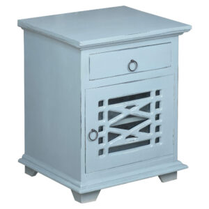 Cottage Table with Cabinet & Drawer – Beach Blue