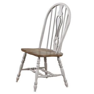 Country Grove Keyhole Dining Chair – Gray Oak (41″)