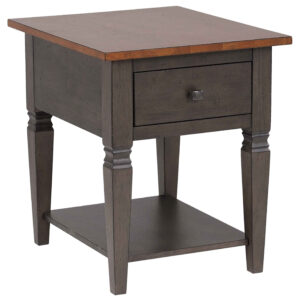 Dakota End Table – Tobacco & Ash