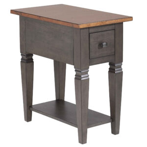 Dakota Chairside Table – Tobacco & Ash