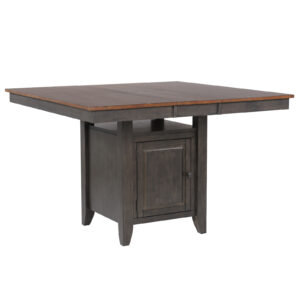 Dakota Extension Counter Height Dining Table with Storage – Tobacco & Ash