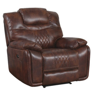 Power Recliner – Brown Leather Gel (ZY5018A Collection)