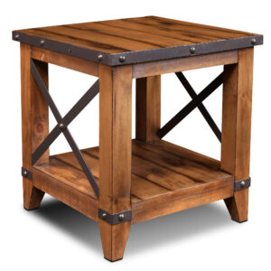 Rustic City End Table