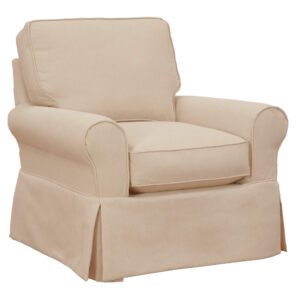 Horizon Slipcovered Swivel Rocking Chair – Color 391084 Performance