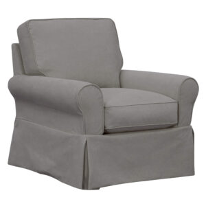 Horizon Slipcovered Swivel Rocking Chair – Color 391094 Performance