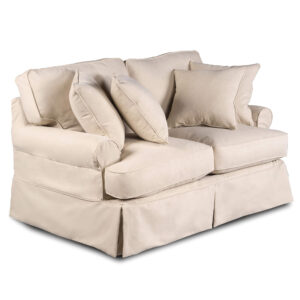 Horizon Slipcovered Loveseat – Color 391084 Performance