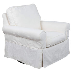 Horizon Slipcovered Swivel Rocking Chair – Color 423080