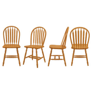 Arrowback Dining Chair – Light Oak (Set of 4)