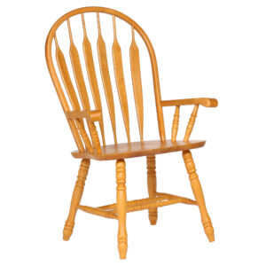 Comfort Back Dining Arm Chair – Light Oak