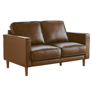 SU-PR15070-3786-200E Midcentury Loveseat in Chestnut