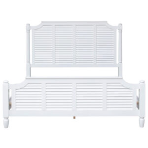 CF-1100 White Shutter Wood King Bed – 0150 Finish
