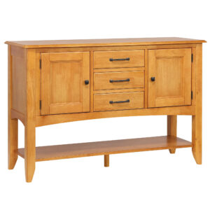Light Oak Sideboard with Shelf