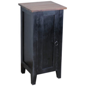 Cottage Jelly Cabinet – Antique Black & Salvage
