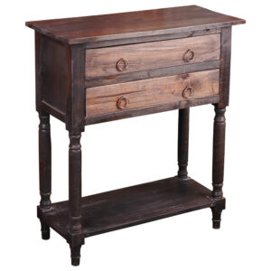 Cottage Drawer Table – Black Wash & Raftwood