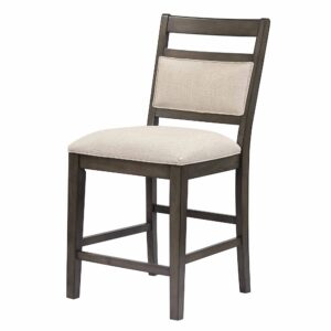 Shades of Gray/ East Lane Upholstered Counter Stool – Antique Gray (40″)