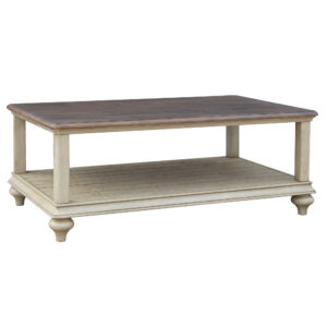 Shades of Sand/ Brockton Coffee Table with Shelf