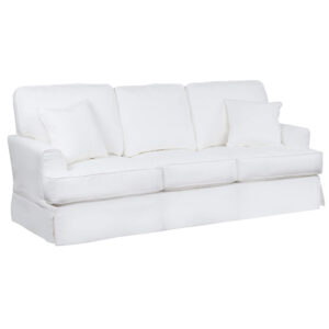 Ariana Slipcovered Sleeper Sofa – Performance White