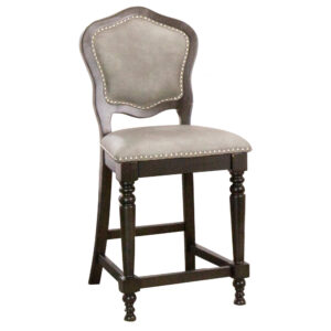 Vegas Counter Height Upholstered Stools – Gray