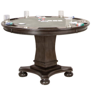 Vegas Dining and Poker Table – Gray Wood