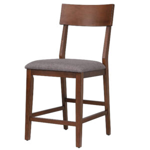 Counter Height Bar Stool w/Padded Performance Fabric Seat (Set of 2)